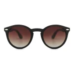 Classic Wooden Frame Sunglasses - Image 3