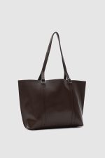 Elegant Brown Tote Bag - Image 2