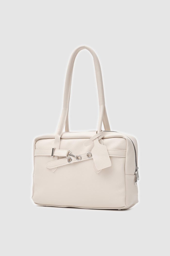 Chic Ivory Tote Bag - Image 2