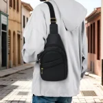 Stylish Black Sling Bag - Durable & Functional