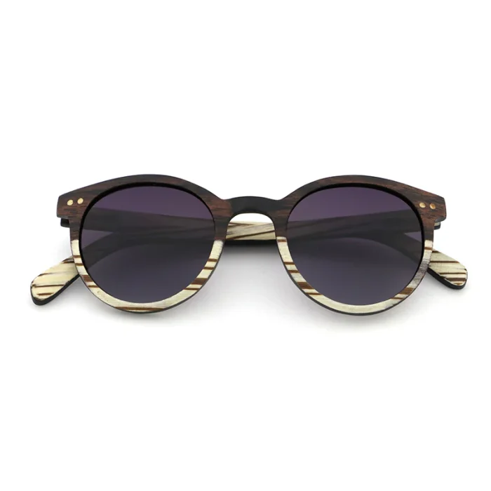 Stylish Wooden Frame Sunglasses - Image 2
