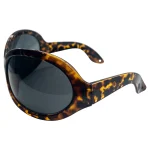 Stylish Oversized Blue Lens Sunglasses - Image 24