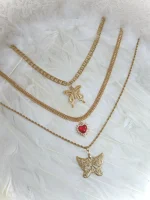 Golden Butterfly Chain Necklace - Image 3