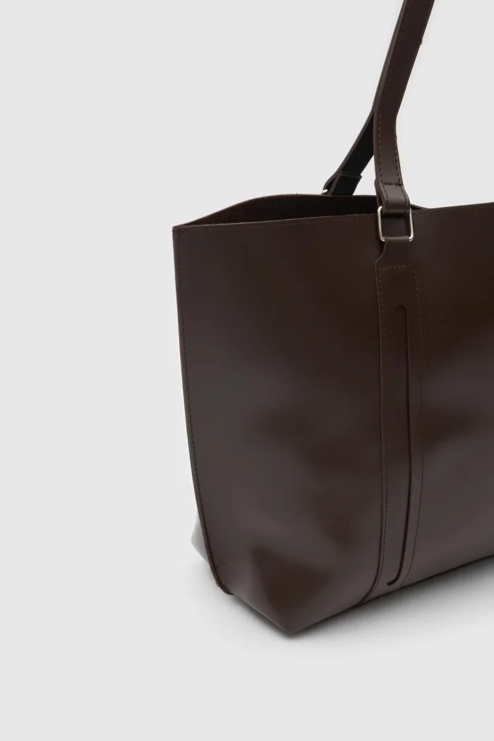 Elegant Brown Tote Bag - Image 5