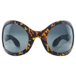 Stylish Oversized Blue Lens Sunglasses - Image 8