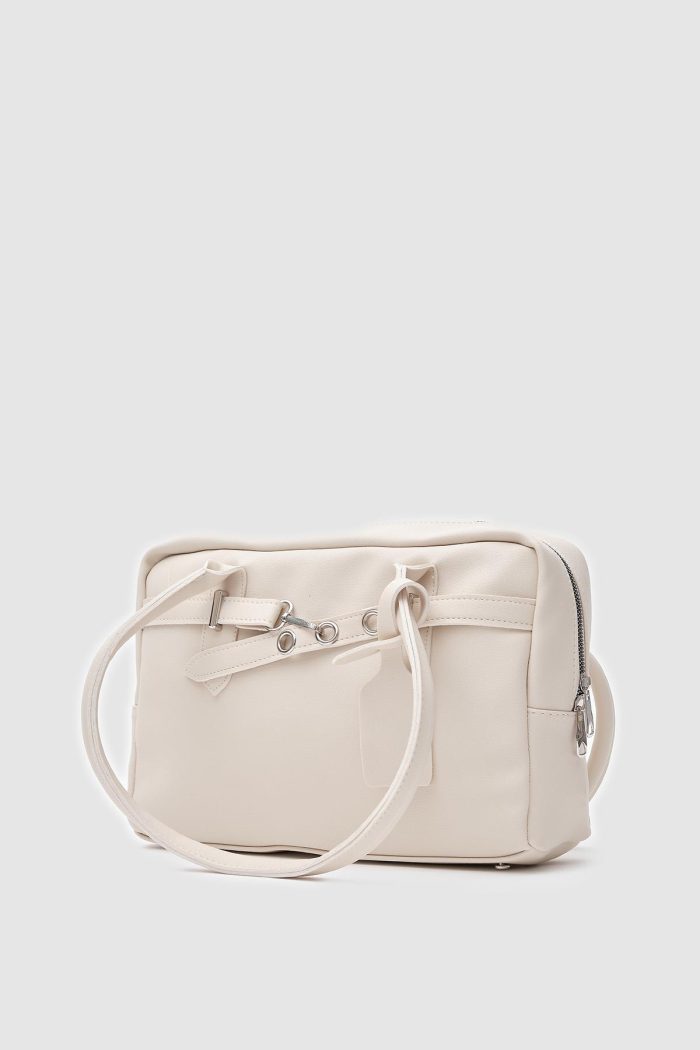 Chic Ivory Tote Bag - Image 3