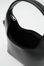 Elegant Black Hobo Bag - Image 5