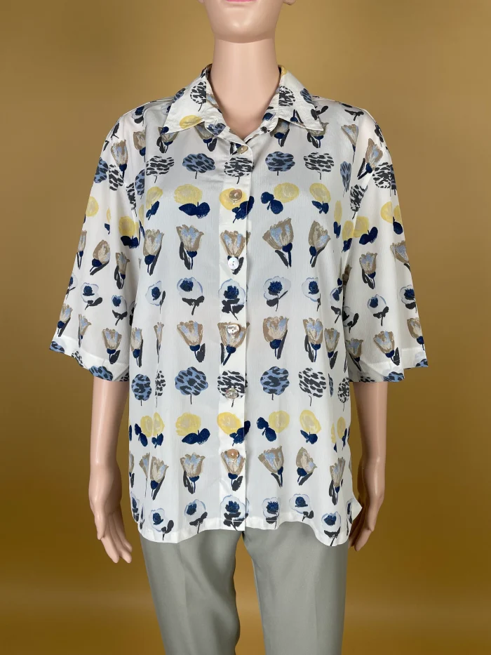 Elegant Floral Print Women'S Shirt - Image 2
