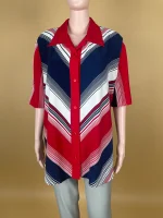 Chic Striped Oversized Shirt - Image 2