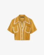 Classic Mustard Button-Down Shirt - Image 5