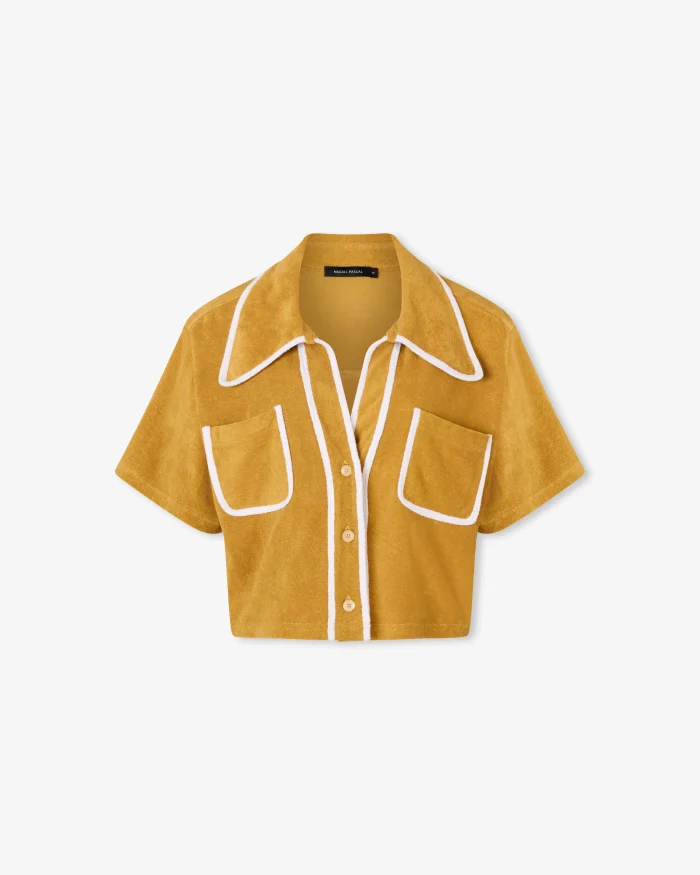 Classic Mustard Button-Down Shirt - Image 5