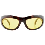 Retro Tortoiseshell Wraparound Sunglasses