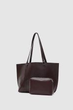 Elegant Brown Tote Bag - Image 3
