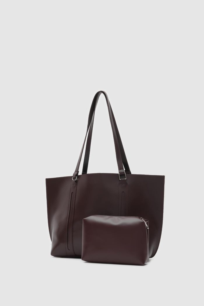 Elegant Brown Tote Bag - Image 3