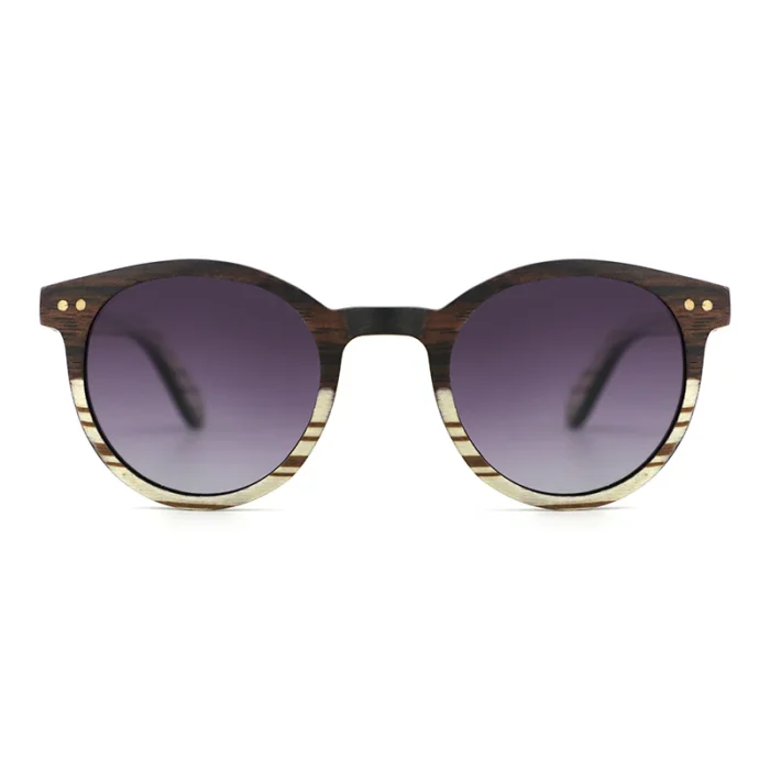 Stylish Wooden Frame Sunglasses - Image 4