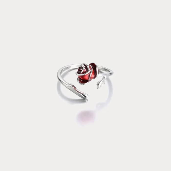 Elegant Rose Bloom Ring - Image 1
