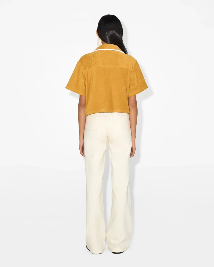 Classic Mustard Button-Down Shirt - Image 4