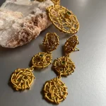 Intricate Wire Mesh Earrings - Image 6