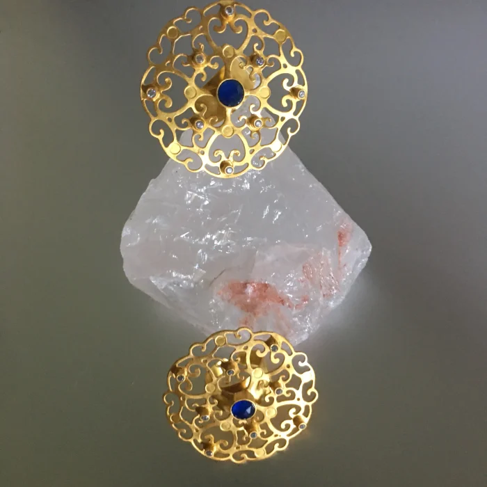 Ornate Floral Filigree Adjustable Ring - Image 3