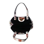 Stylish Cow Print Tote Bag With Adjustable Strap - Image 6