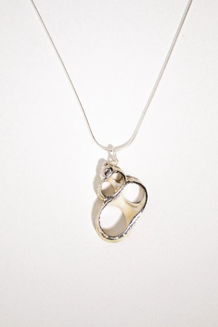 Artisan Crafted Abstract Necklace - Image 3