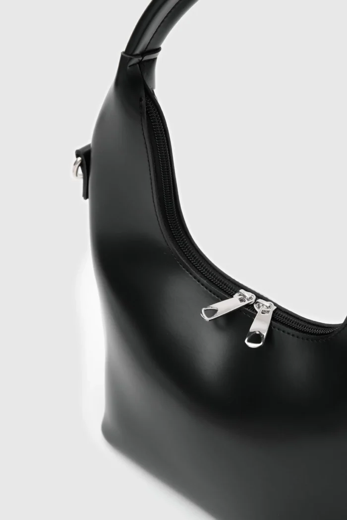 Elegant Black Hobo Bag - Image 4