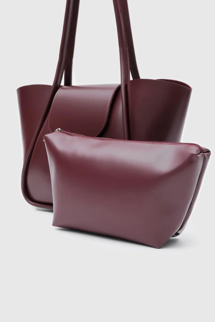 Elegant Maroon Handbag - Image 3