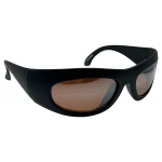 Classic Black Wraparound Sunglasses - Image 3