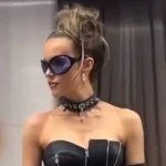 Stylish Oversized Blue Lens Sunglasses - Image 3