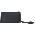 Compact Black Wristlet Wallet - Image 3