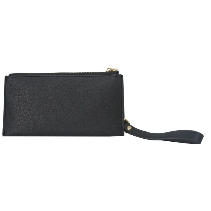 Compact Black Wristlet Wallet - Image 3
