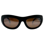 Classic Black Wraparound Sunglasses