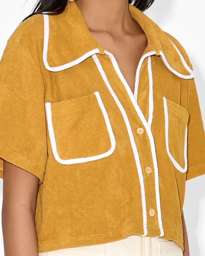 Classic Mustard Button-Down Shirt - Image 2