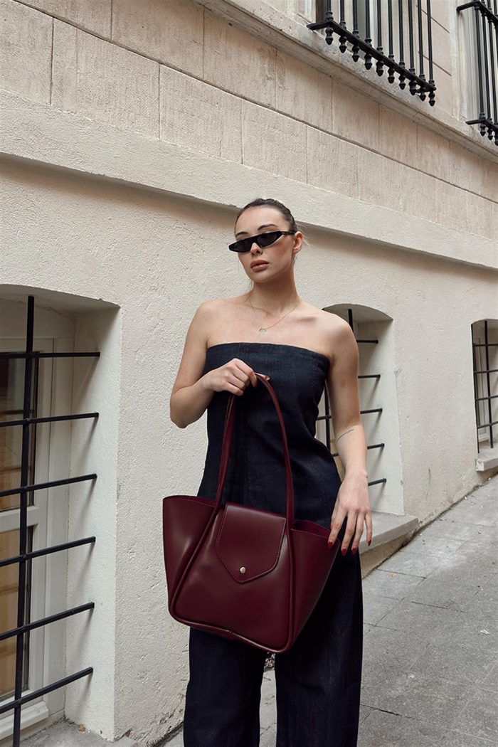 Elegant Maroon Handbag - Image 7