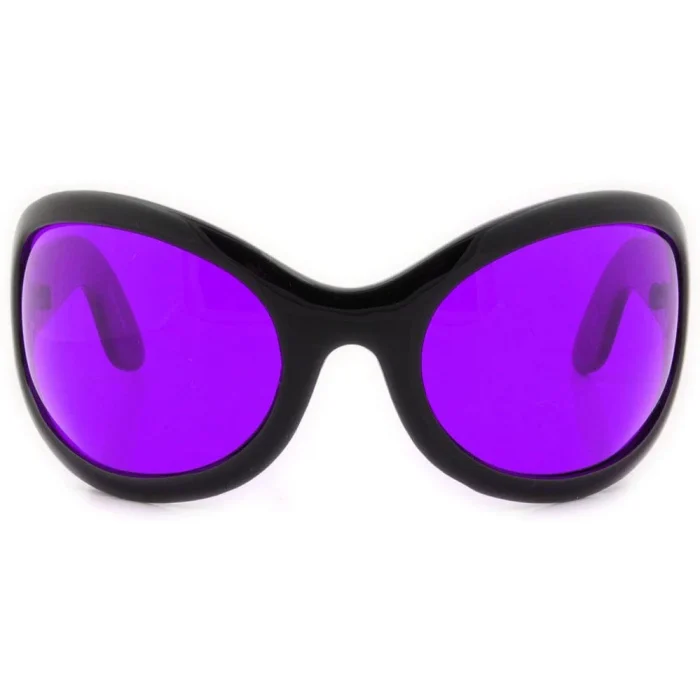 Stylish Oversized Blue Lens Sunglasses - Image 13