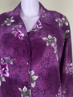 Elegant Floral Velvet Shirt - Image 3