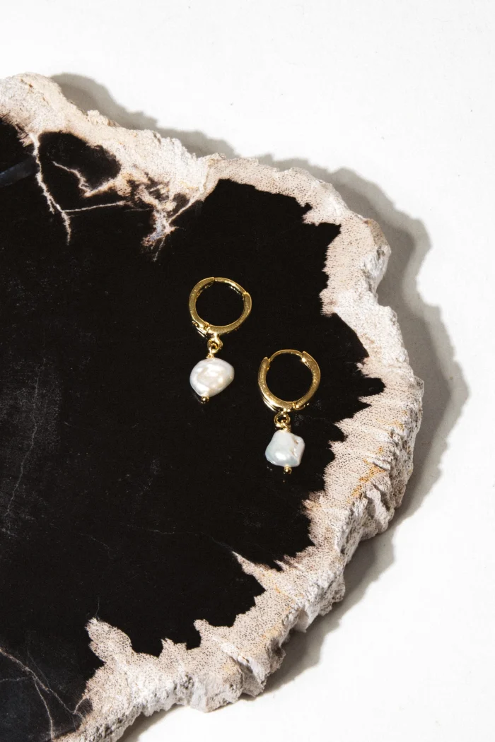 Chic Faux Pearl Drop Earrings - Image 5