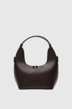 Chic Brown Faux Leather Handbag - Image 2