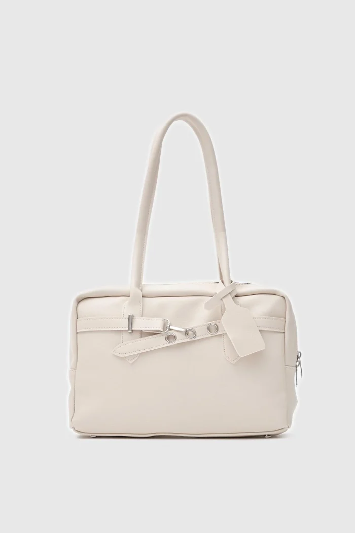 Chic Ivory Tote Bag - Image 1