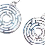 Maze-Inspired Circular Earrings - Image 3