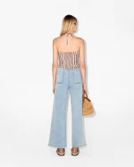 Elegant Striped Halter Top - Image 4