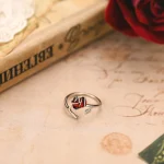 Elegant Rose Bloom Ring - Image 2