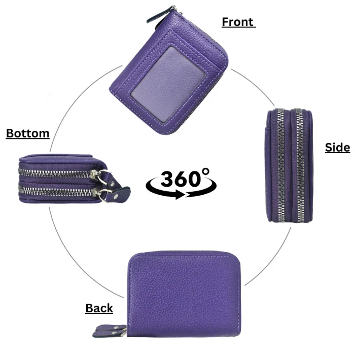 Stylish And Practical Purple Wallet - Image 2