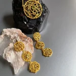 Intricate Wire Mesh Earrings - Image 5