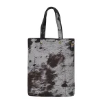 Stylish Cowhide Tote Bag With Bohemian Strap - Image 3